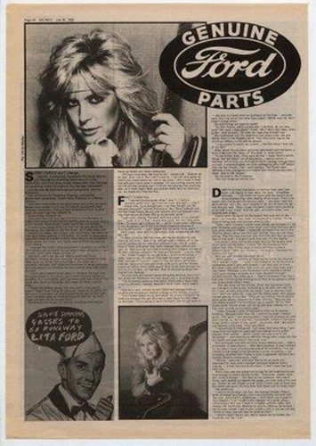 Lita ford runaways interview - runaways,