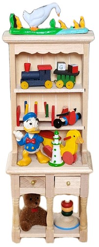 Miniature dolls house two draw - two,