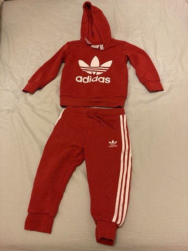 Red adidas tracksuit - red, 18-24