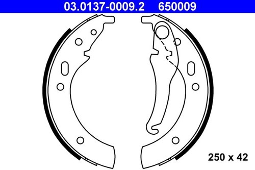 Rear ate 0137 0009 brake - rear,