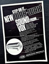 1967 VOX Flyer Launching the Original VOX Wah-Wah Pedal 