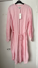 BNWT M&S pink stripe linen
