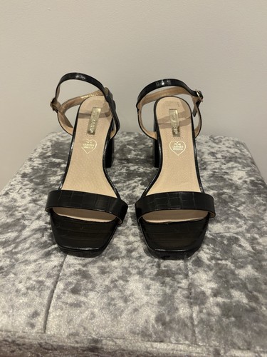 Ladies black open toe sandals - ladies,