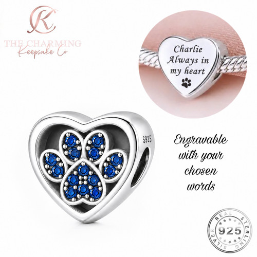 Dog cat charm silver - /, s925