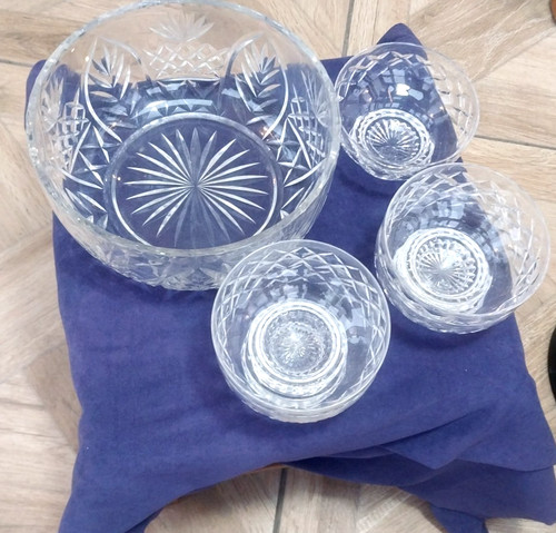 Vintage cut glass - glass,