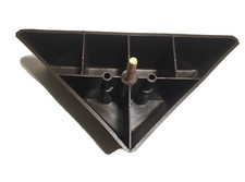 Triangle Corner Brown Plastic