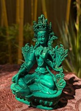 Green Tara Statue Turquoise