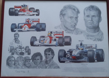 Mclaren formula lithograph - mclaren,