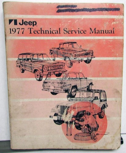 1977 jeep service shop repair - jeep,