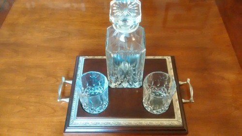 Crystal decanter glass - crystal,