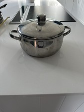 Imperial 18/10 stainless steel stock pot large pan 2 handles 25cm / 10”