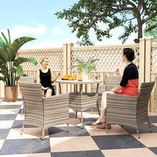 4 Seater Rattan Dining Set