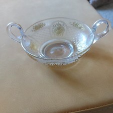 ANTIQUE MOSER GLASS NAPPY WITH