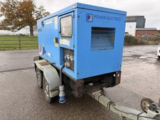 2011 STEPHILL DIESEL GENERATOR PERKINS 50 KVA 40 KW TWIN AXLE TRAILER
