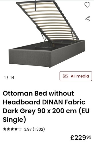 Beliani dinan bed dark - beliani,