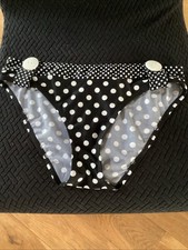 Polka Dot Black Bikini Bottoms