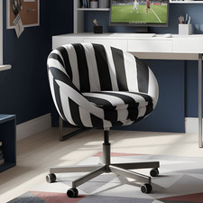 Black Cabana Stripe Slipcover