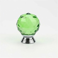 Crystal Glass Diamond Pull Handle Door Knob Drawer Cupboard Cabinet Dia 20-50mm