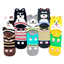 5 Pairs Winter Warm Soft Hot Cosy Bed Socks Cute Cat Dog Fluffy Home Cotton Sock