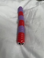 SLITHER.IO Slither io Snake Worms Game Plastic Toy Red And Purple Figure Rare