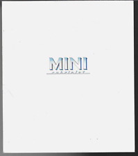 Rover Mini Cabriolet 1.3 c1991 UK Market Foldout Sales Brochure