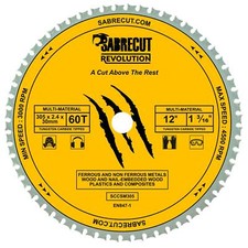 SabreCut 305mm Multi-Material Circular Saw Blade For Bosch, Wood Metal Plastics