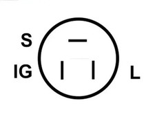 Alternator with belt pulley A6595S AS-PL for TOYOTA LAND CRUISER 80 LAND CRUISER