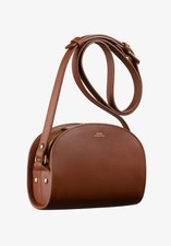 APC demi Lune Mini Bag Brown Leather Brand New