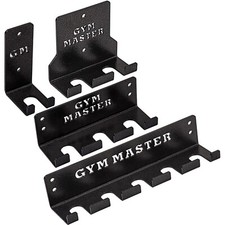 Vertical Wall Mount Barbell Bracket Rack Weight Lifting Bar Holder Storage Gym