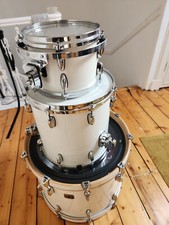 Gretsch Renown Drum Kit - Maple 3px - White Satin (With Hardcases)