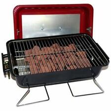 Portable Table Top Gas Barbeque BBQ With Lava Rocks Camping Caravan