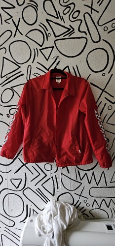 Vans red jacket - jacket, large