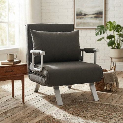 Versatile grey chair bed - chair, with