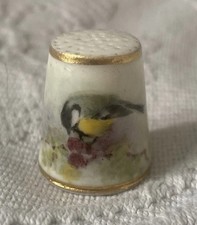 Vintage Royal Worcester Thimble Signed Powell (William Powell) Rare C1937