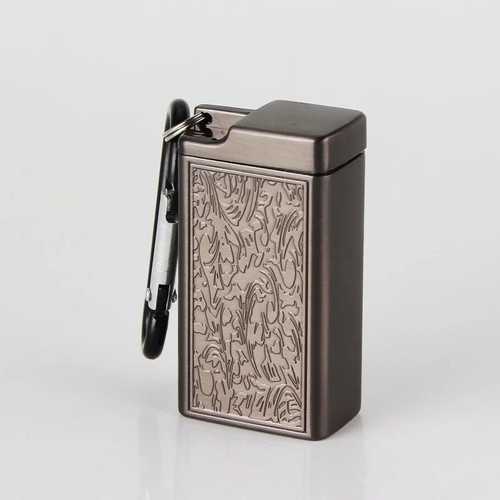 Metal portable ashtray - 1x,