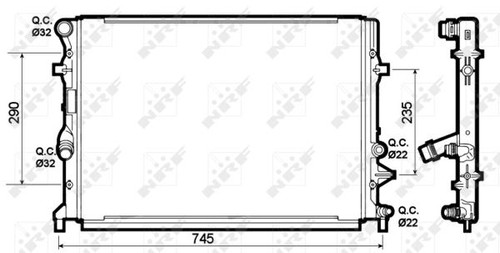 Top quality radiator for audi - for,