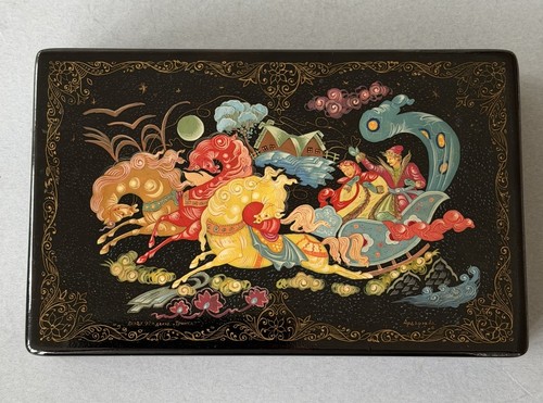 Vintage russian palekh hand - vintage,