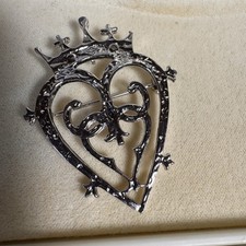 Silver Tone Made in Scotland Luckenbooth Brooch/Pendant