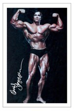 ARNOLD SCHWARZENEGGER Signed Autograph PHOTO Signature Print BODY BUILDING Young