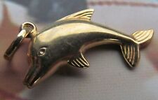 Fine 9ct yellow gold Dolphin