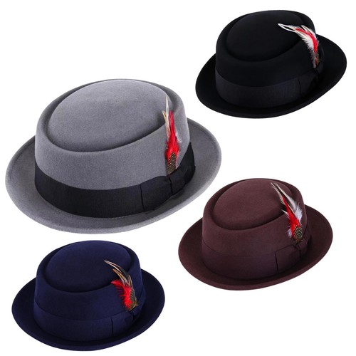 Men classic felt - felt, wool