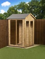 Empire Apex Summerhouse Wooden Shiplap Tongue & Groove 4X4 Double Door 4ft x 4ft