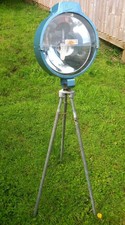 Bullfinch Propane Gas Tripod Vintage Retro Lamp Floodight, original condition. 