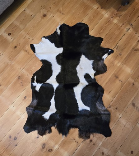 Genuine black white goat - white,