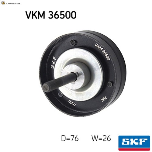 Puller guide pulley - puller, v-ribbed