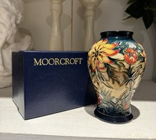 Moorcroft Pottery ‘Spike’ Pattern Vase Nicola Slaney 16cm’s High