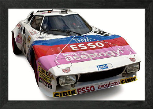 Lancia 037 rally framed wall - rally,