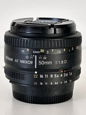 Nikon AF NIKKOR 50mm f/1.8D Lens – Clean, Fast Prime