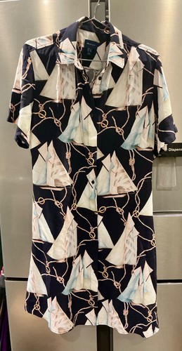 Gant shirt dress navy - navy, blue
