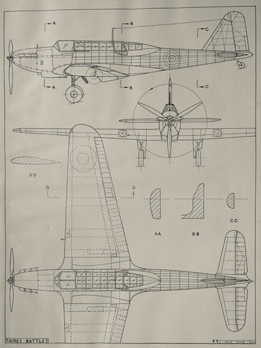 Ww2 aircraft fairey battle - ww2, i